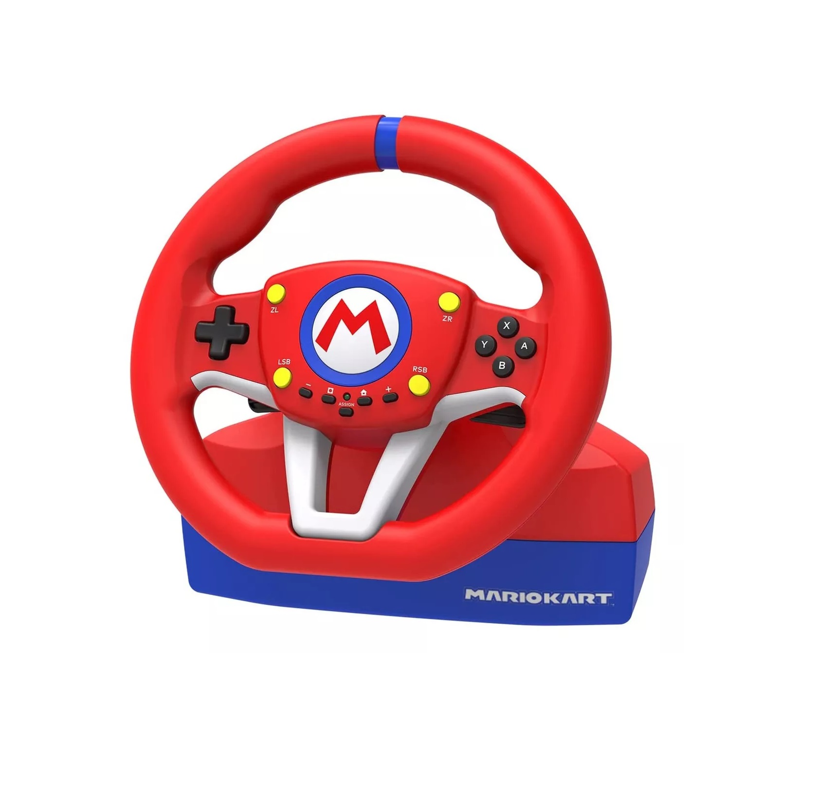 Volante Hori Mario Kart Para Nintendo Switch Modelo: NSW-204U, Color Rojo Alambrico 
