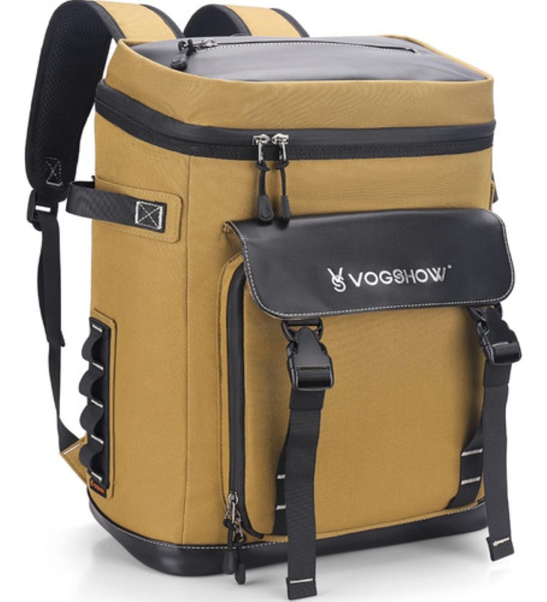 Mochila Hielera Bolsa Termica Portátil Impermeable De 30l Caqui