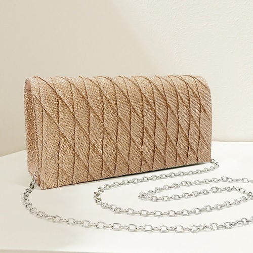 Bolsa De Mano De Noche Para Fiesta Elegante Con Cadena dorado