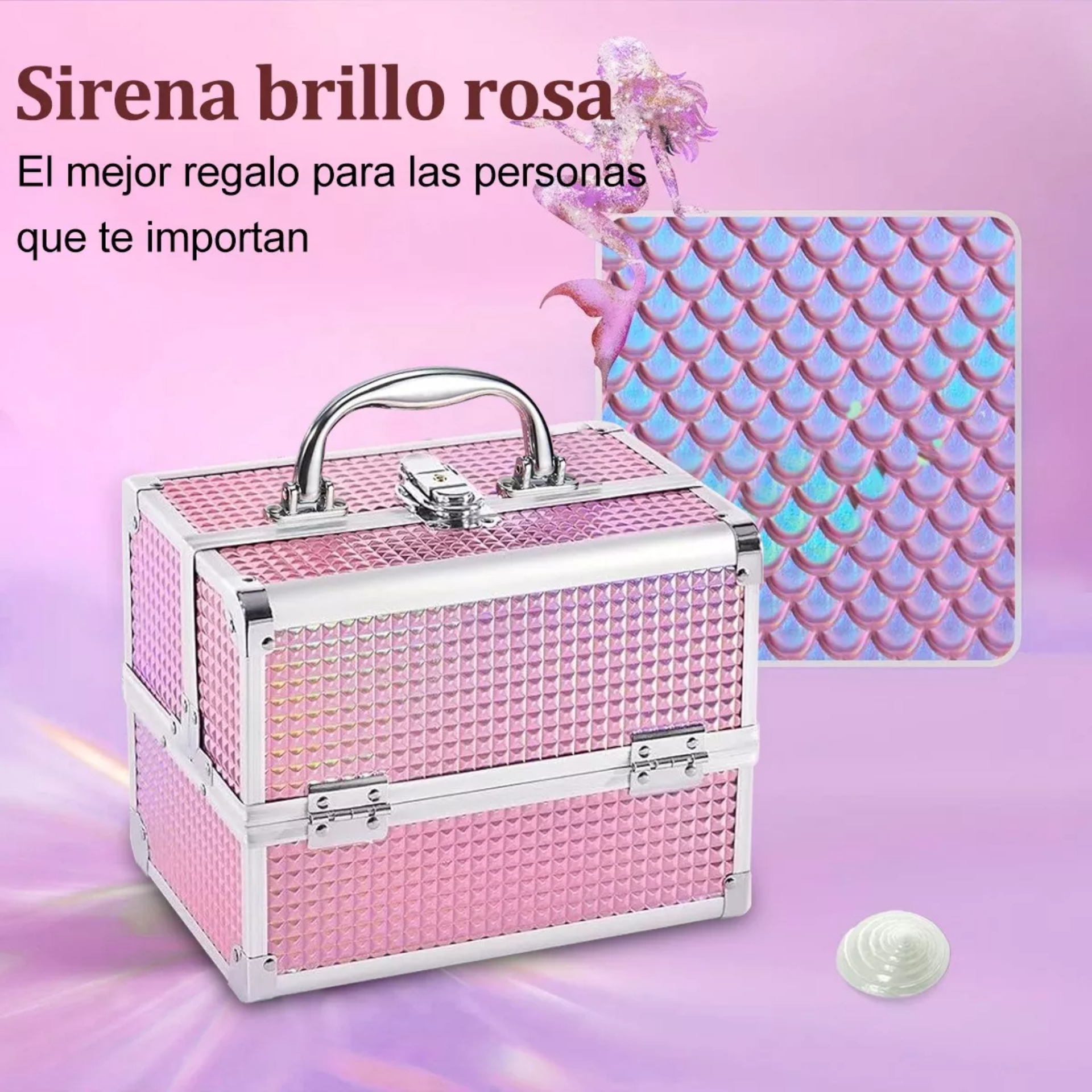 Neceser Maletín Reforzado Cosmetiquera Profesional Portátil