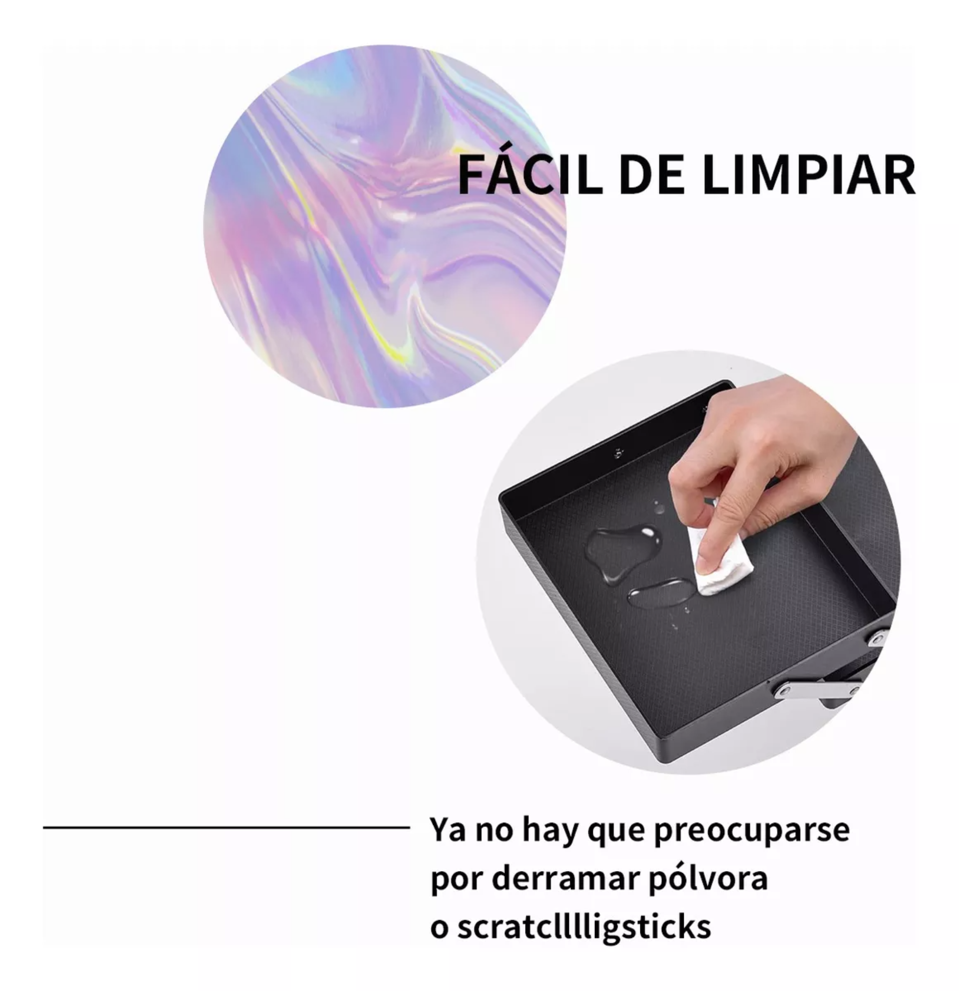 Neceser Maletín Cosmetiquera Profesional Aluminio Portátil