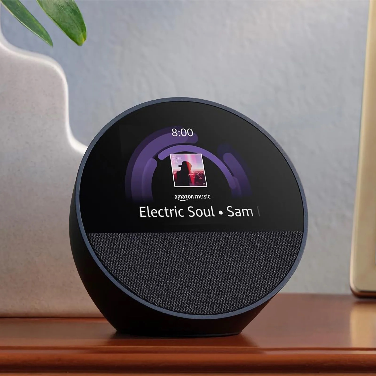 Bocina Inteligente Alexa Echo Spot  Negro