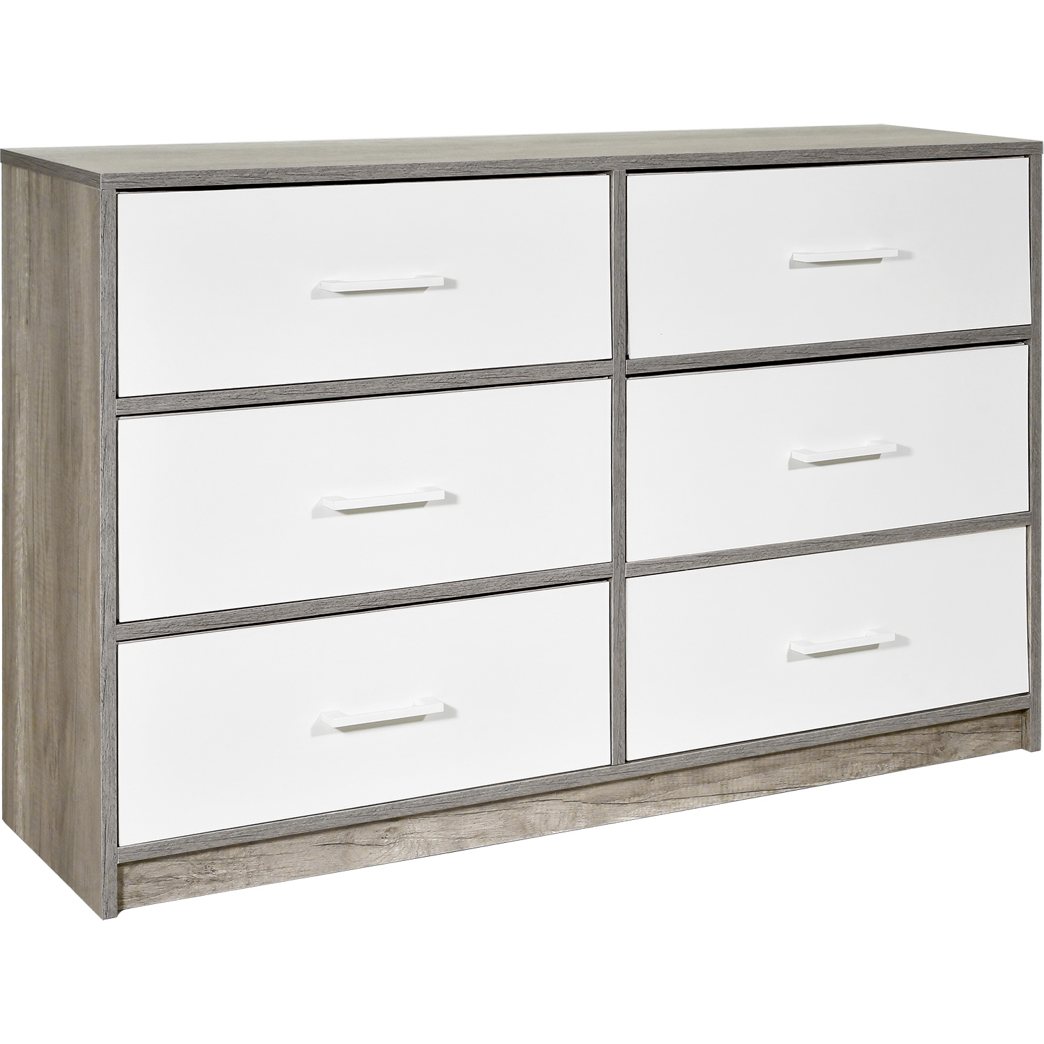Mueble Comoda Cajonera 6 Cajones Tela Estructura Acero Mdf