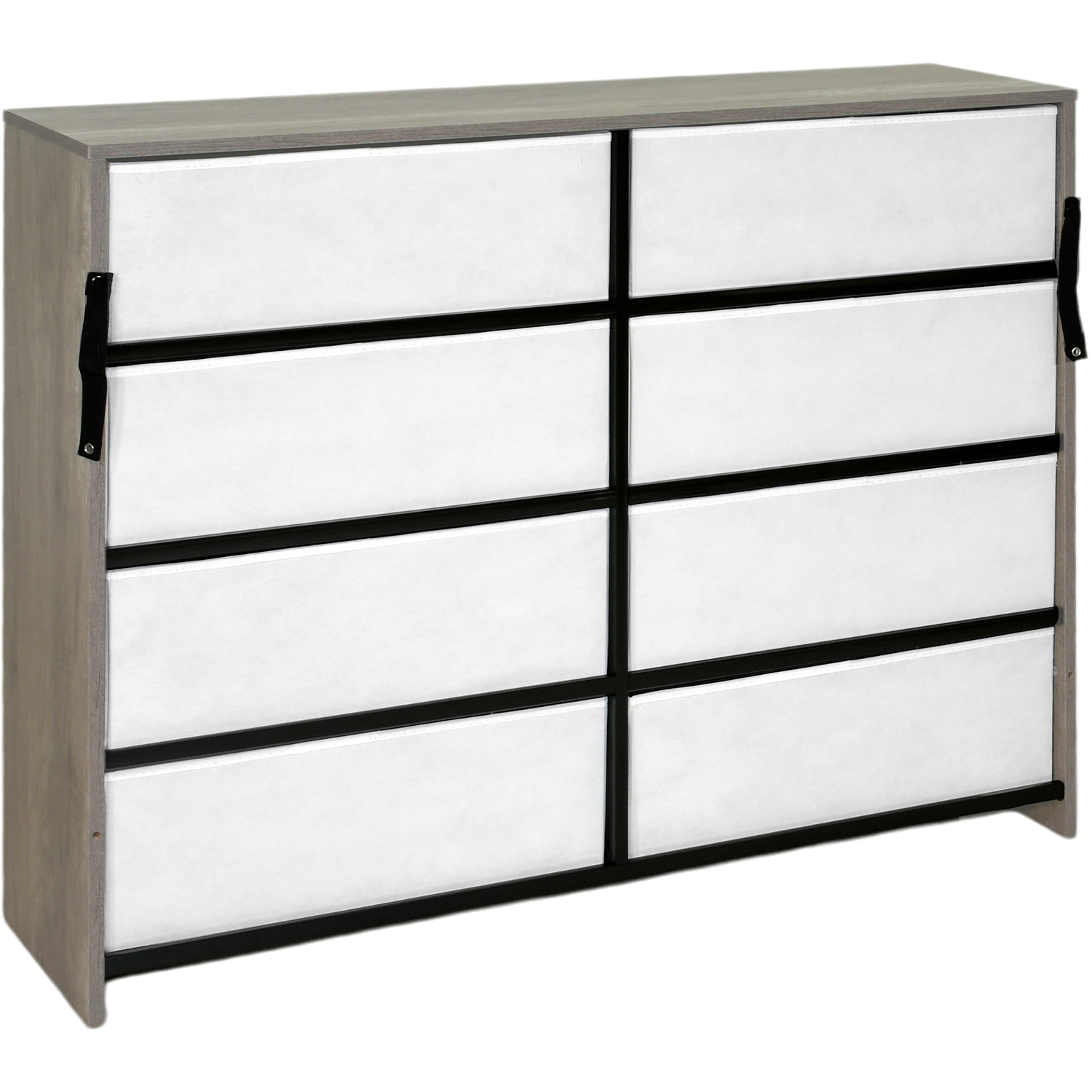 Mueble Comoda Cajonera 8 Cajones Tela Estructura Acero Mdf
