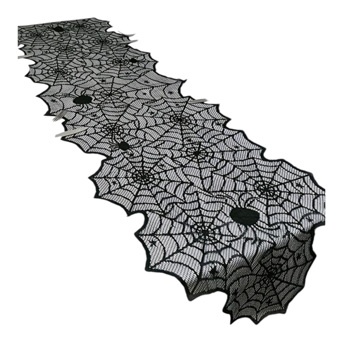 Camino Corredor De Mesa Halloween Día De Muertos Arañas