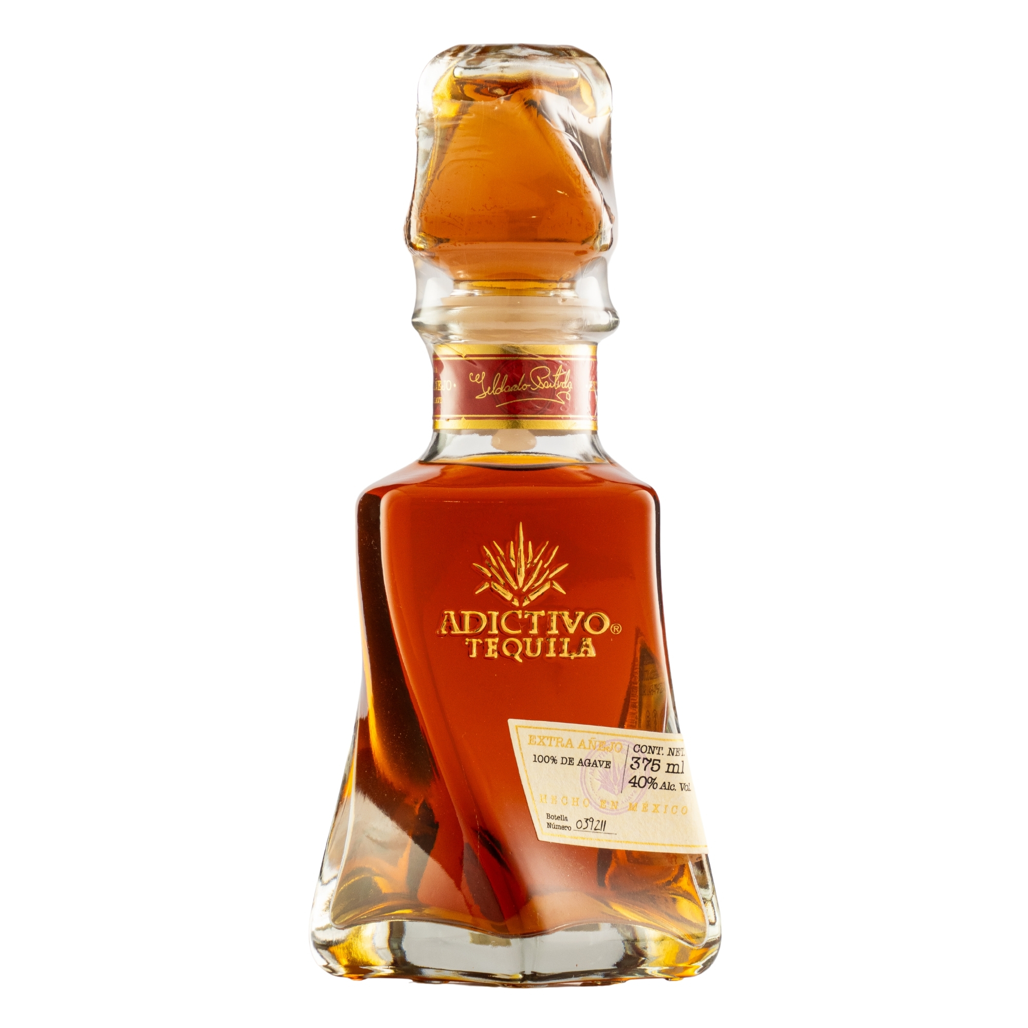 Tequila Adictivo Extra Añejo 100% Agave 375 Ml