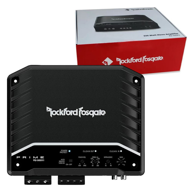 Amplificador Rockford Fosgate R2-500X1 500W Clase D 1 CH