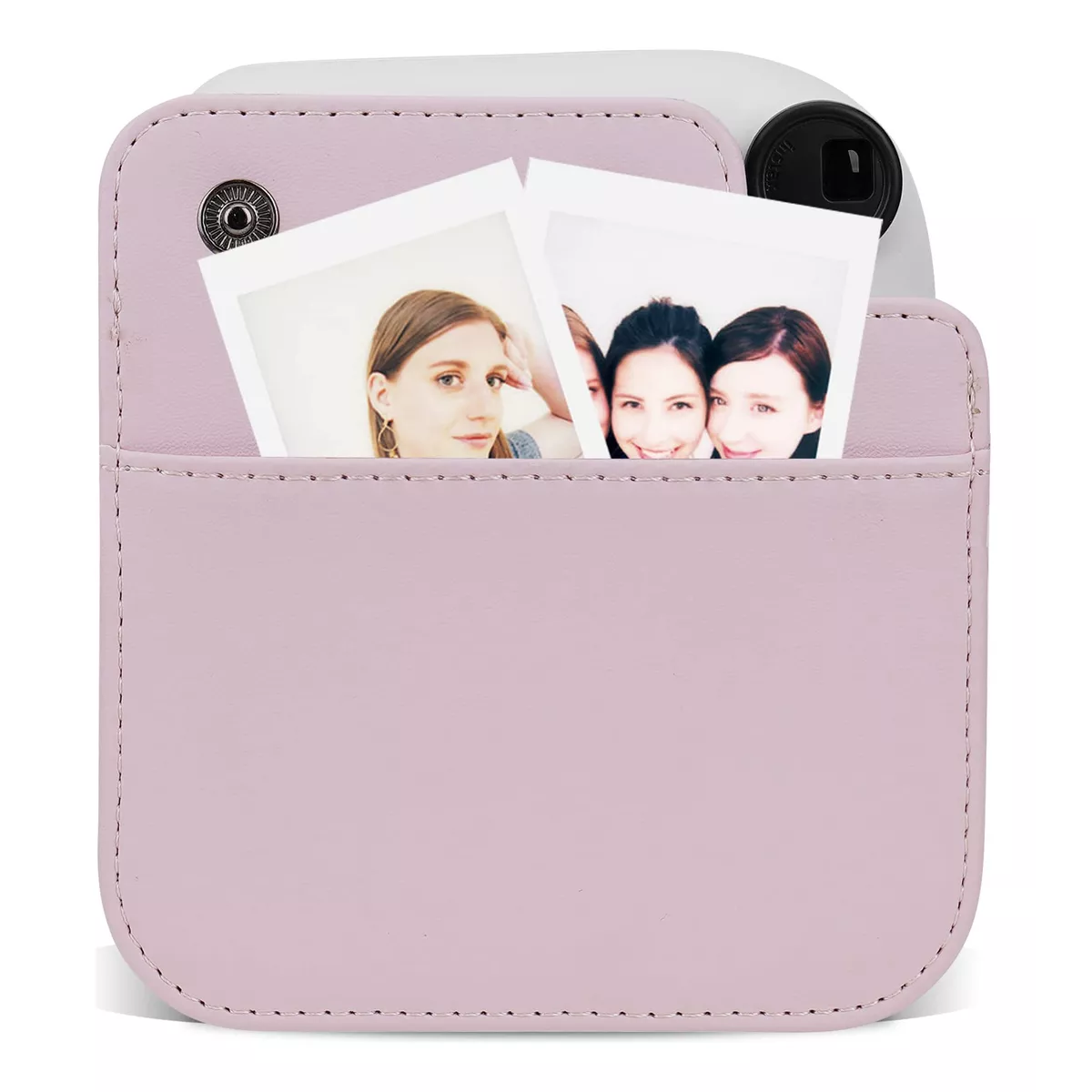 Funda Para Instax Mini 11/12 Vinil Estuche Cámara Rosa
