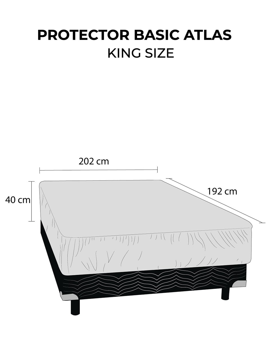 Cubre Colchón King Size Impermeable Ultra Delgado 