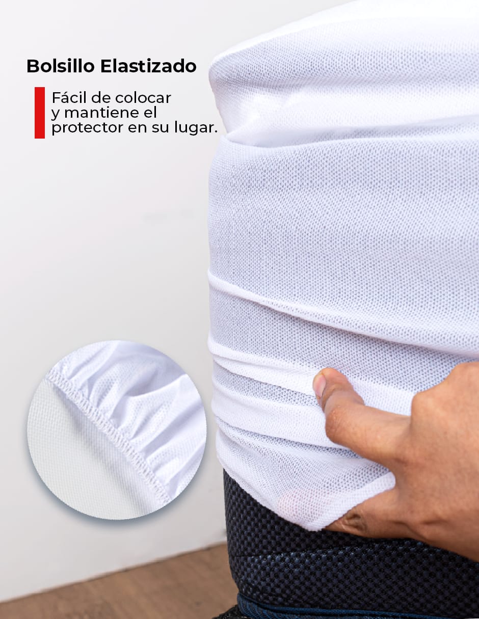 Cubre Colchón King Size Impermeable Ultra Delgado 