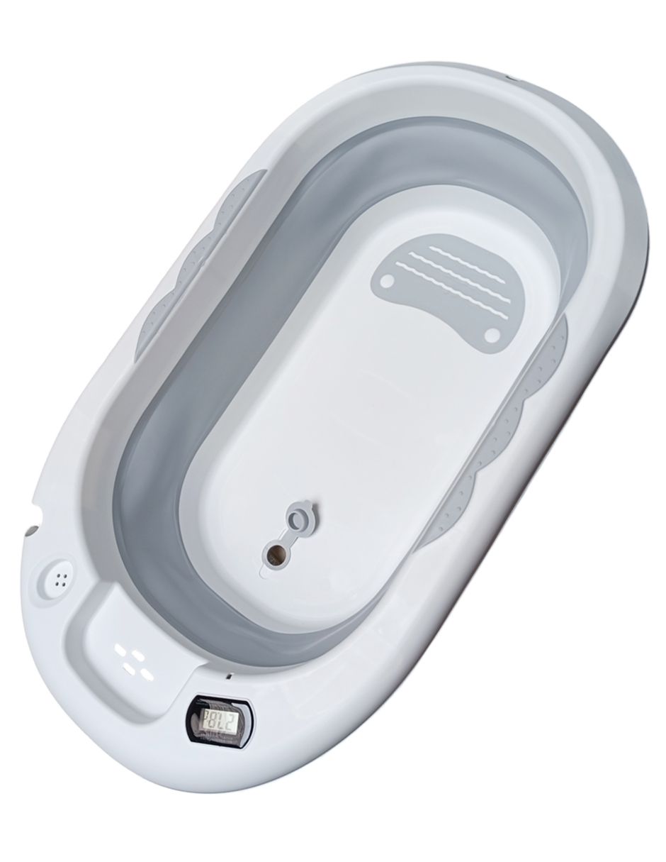 Bañera Tina De Baño Para Bebe Plegable Portátil con Cojín