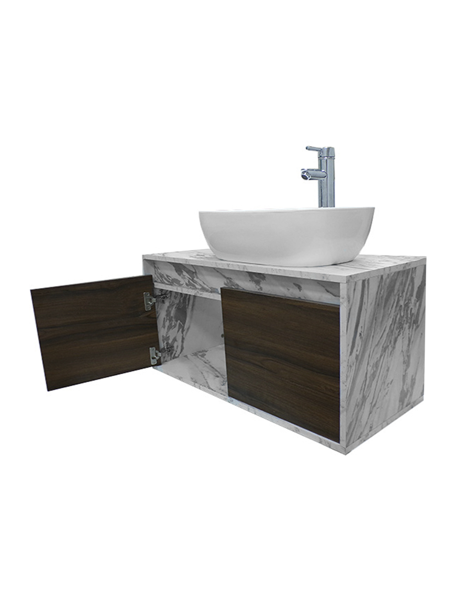 Gabinete Para Baño SIMONE Con Lavamanos Minimalista
