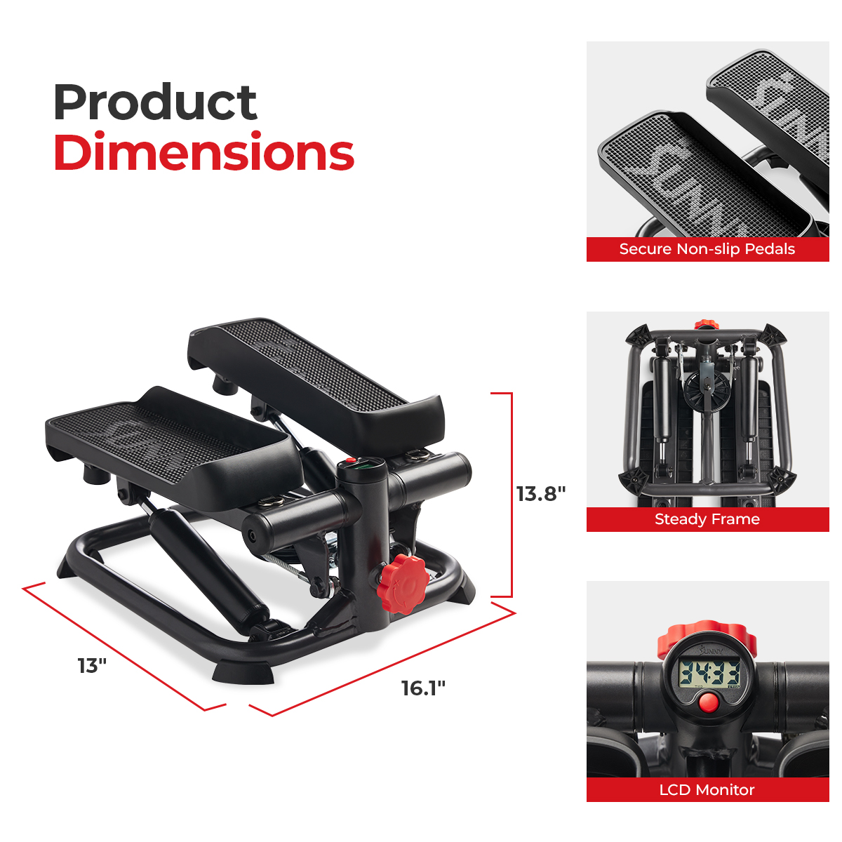 Escaladora Portatil 2 en 1 Total Body Smart Stepper