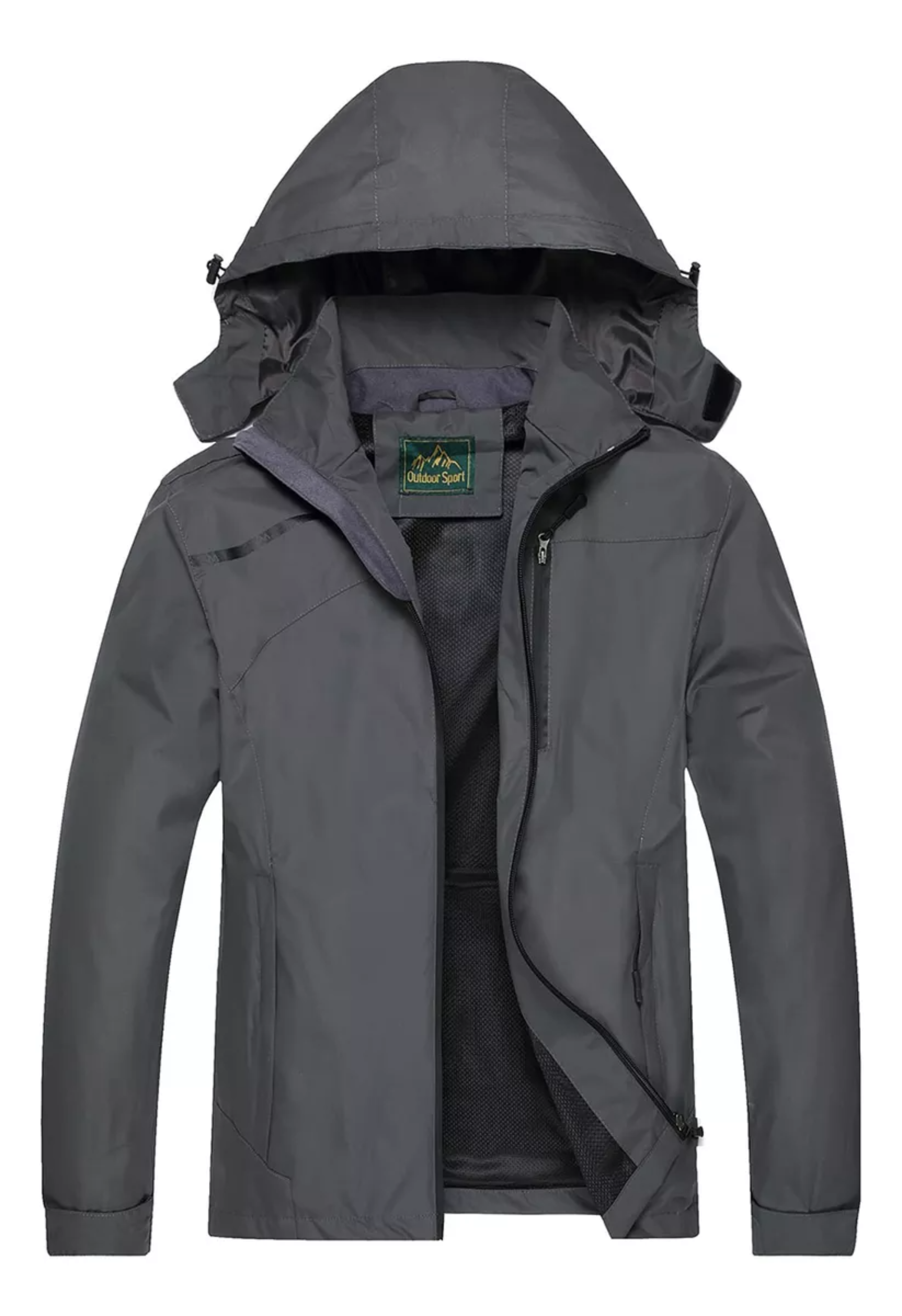 Chamarra Hombre Cremallera Impermeable Informal Abrigos