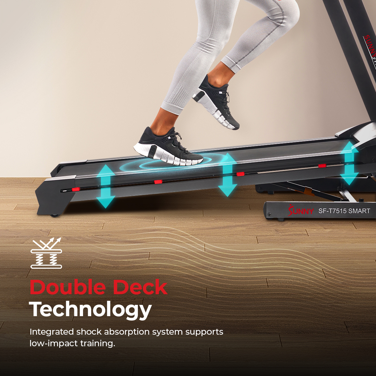 Caminadora Sunny Health & Fitness Doble Plataforma