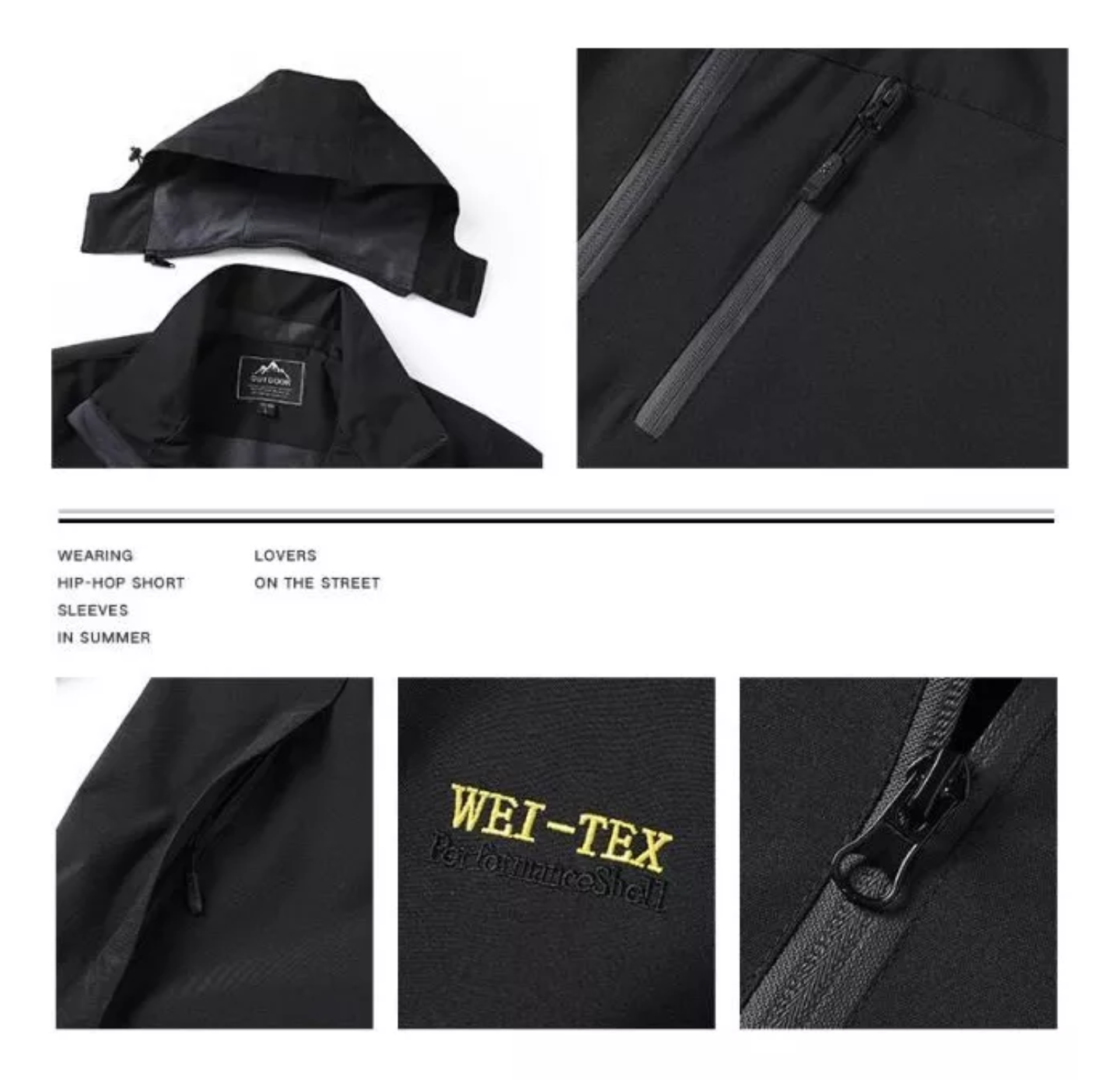 Chamarra Hombre Cremallera Impermeable Informal Abrigos
