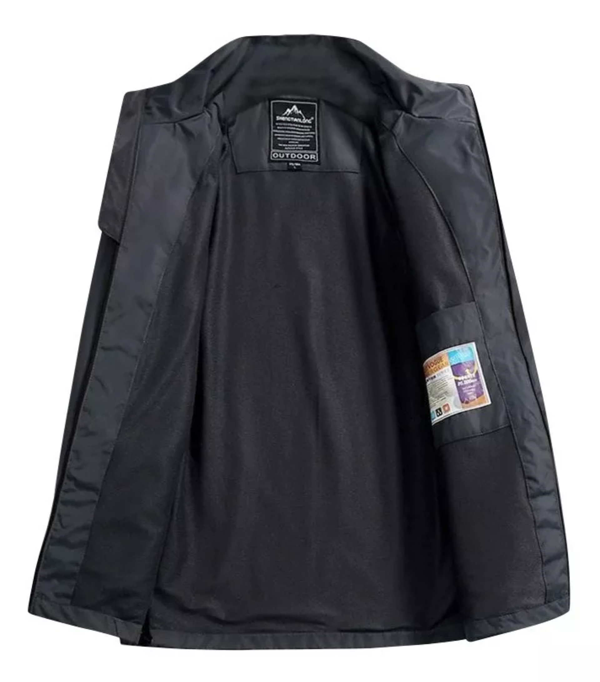 Chamarra Hombre Cremallera Impermeable Informal Abrigos