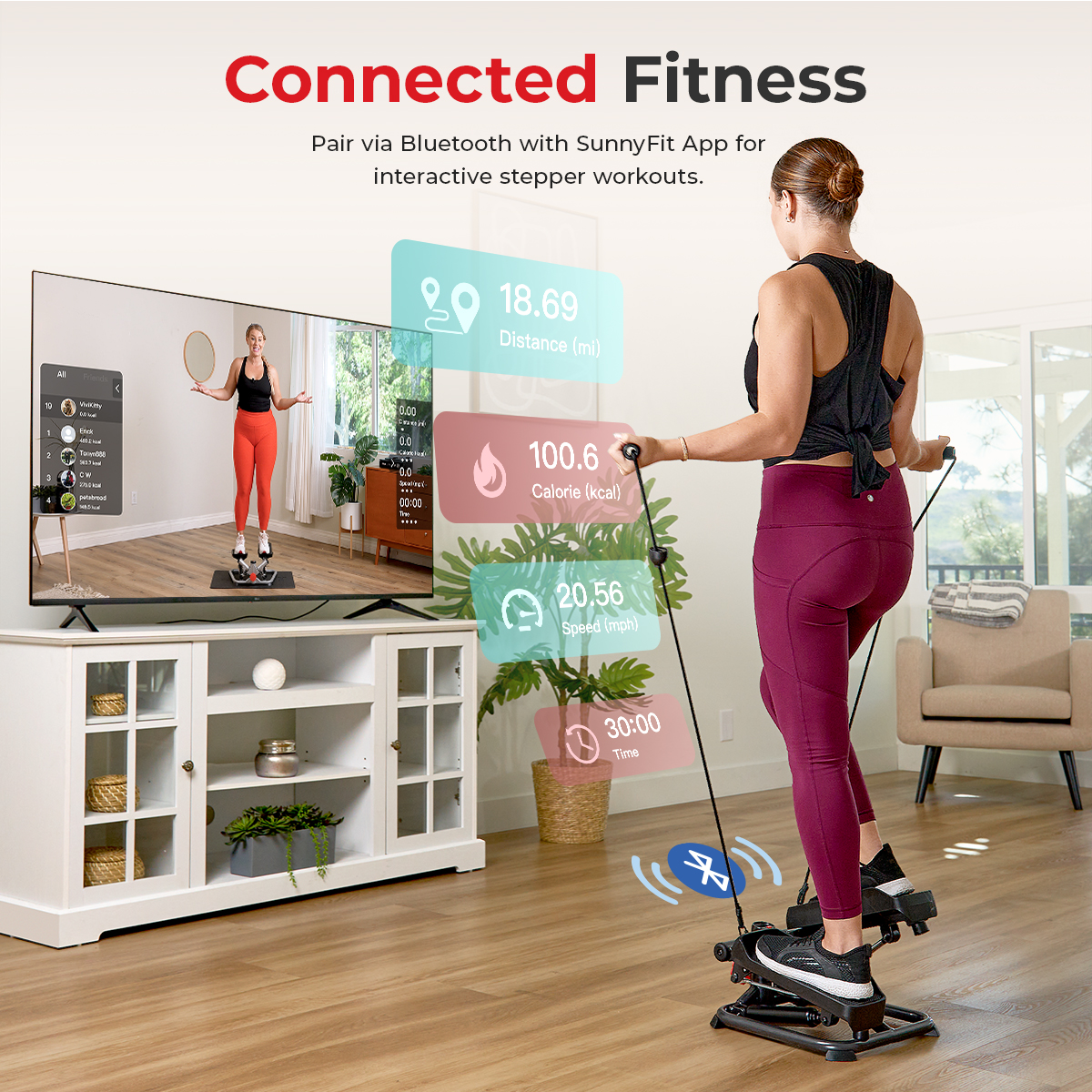 Escaladora Portatil 2 en 1 Total Body Smart Stepper