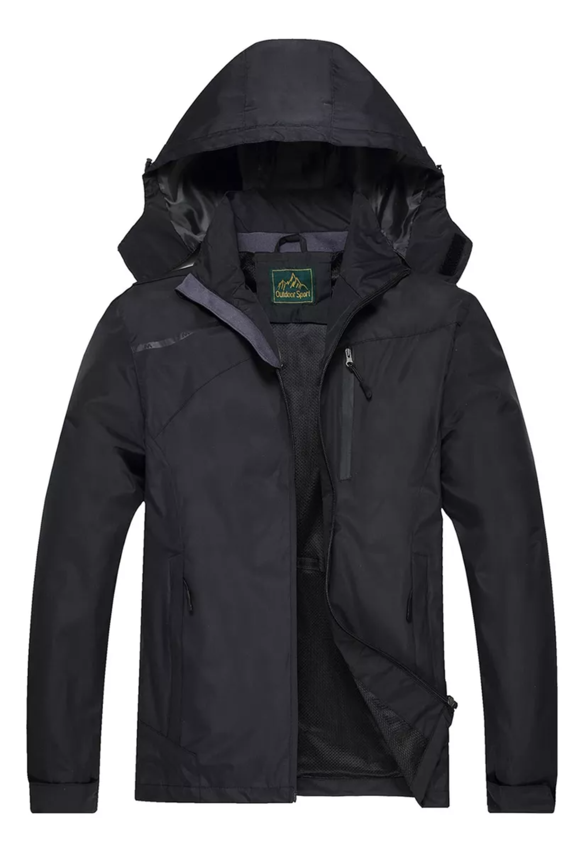 Chamarra Hombre Cremallera Impermeable Informal Abrigos