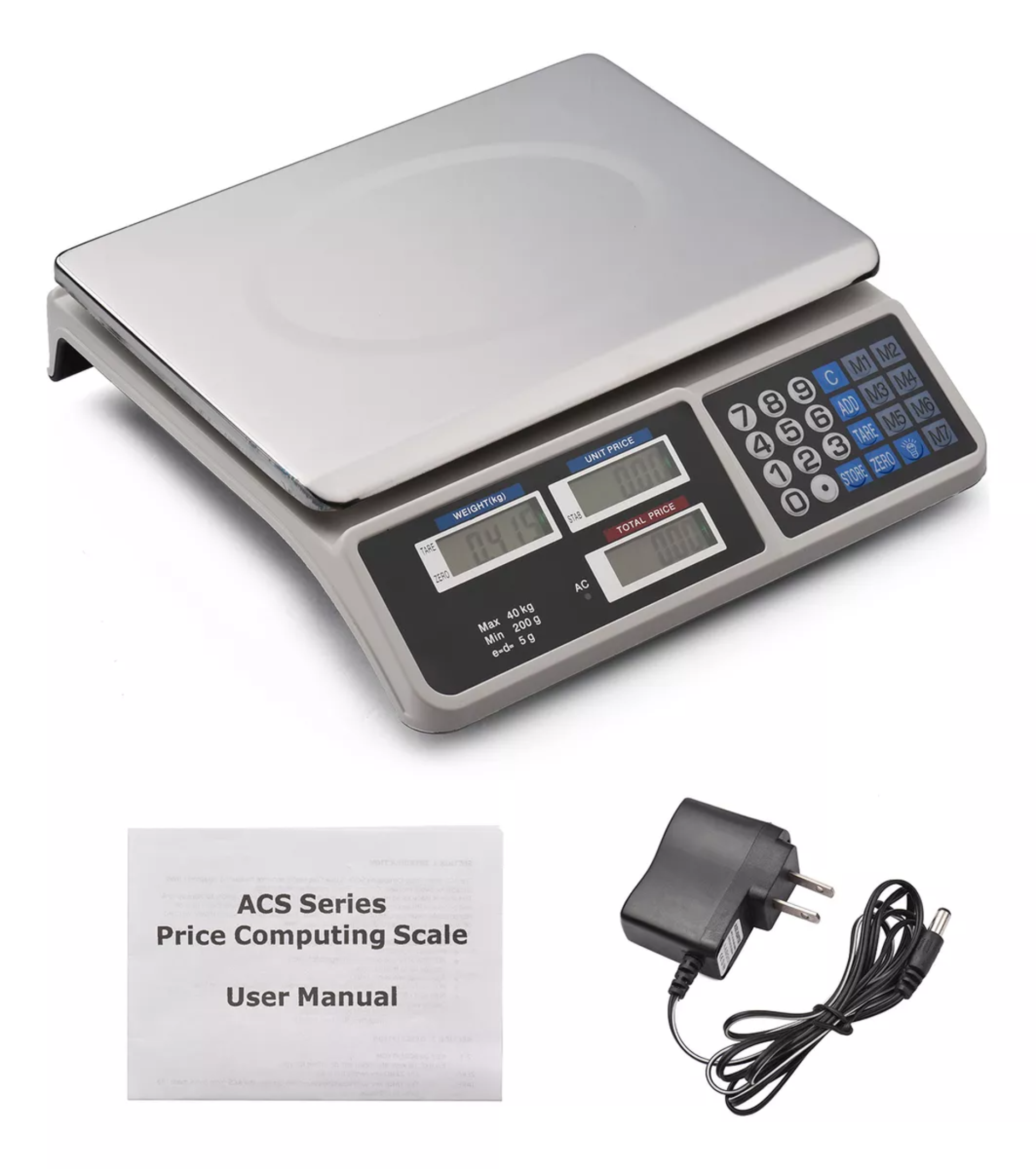 Báscula Digital Comercial De Escritorio 200g-40kg
