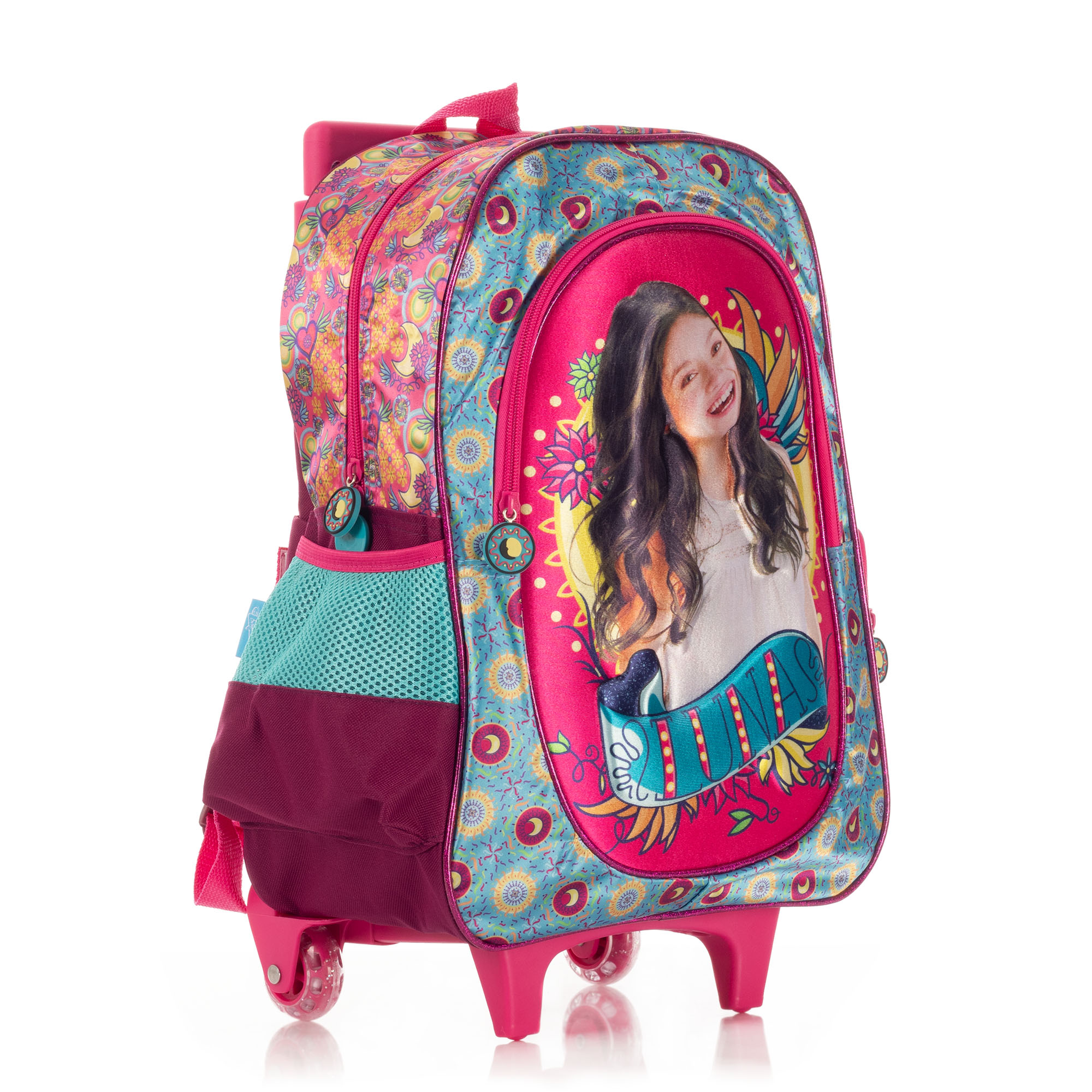 Mochila Soy Luna Azul - Rosa con Ruedas 0218