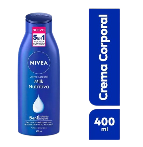 Crema Corporal Nivea Milk Nutritiva Humectante 400ml TEST NO COMPRAR