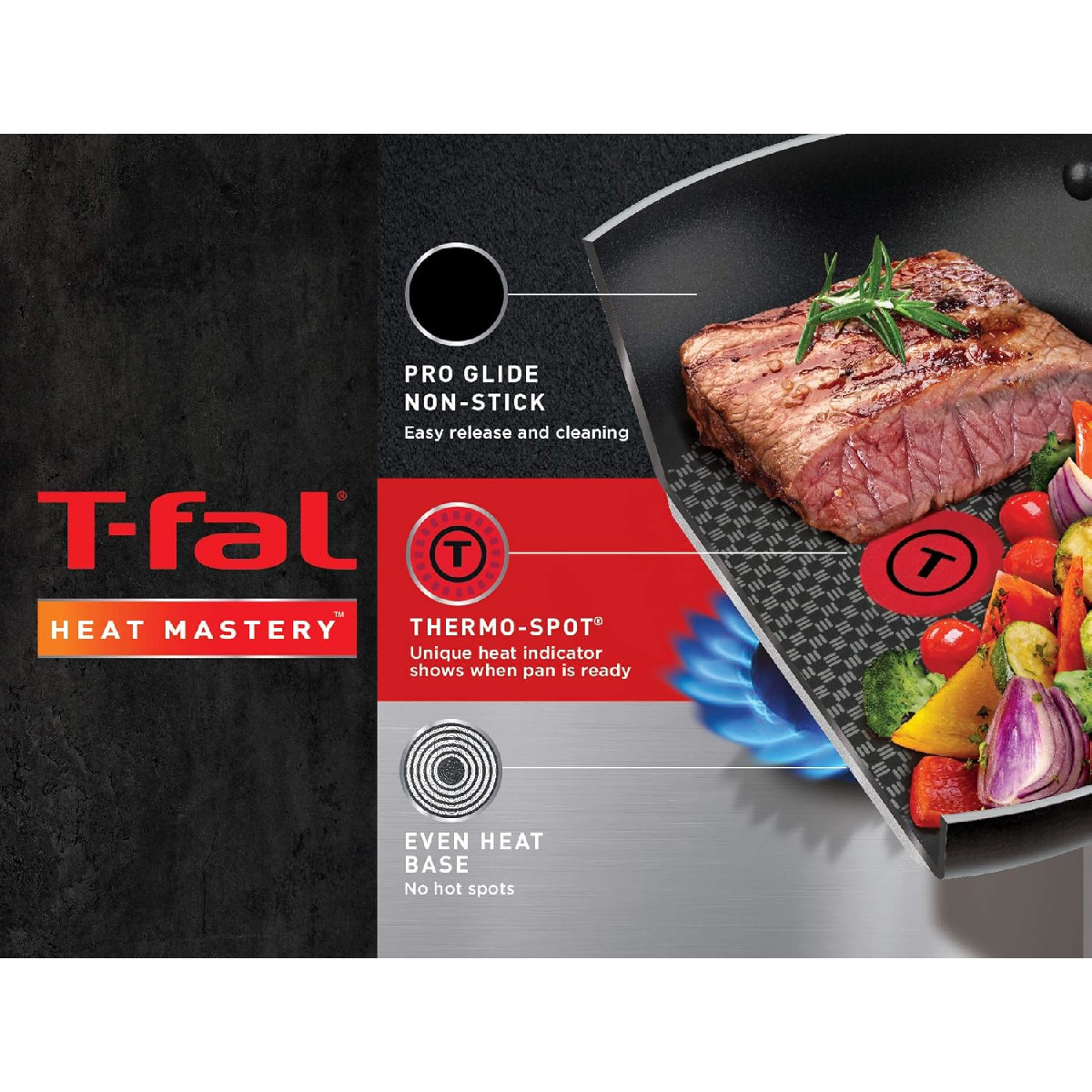 Batería de Cocina T-Fal 14 Piezas Excite Antiadherente rojo