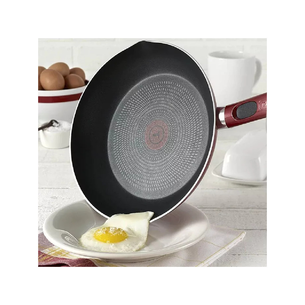 Batería de Cocina T-Fal 14 Piezas Excite Antiadherente rojo