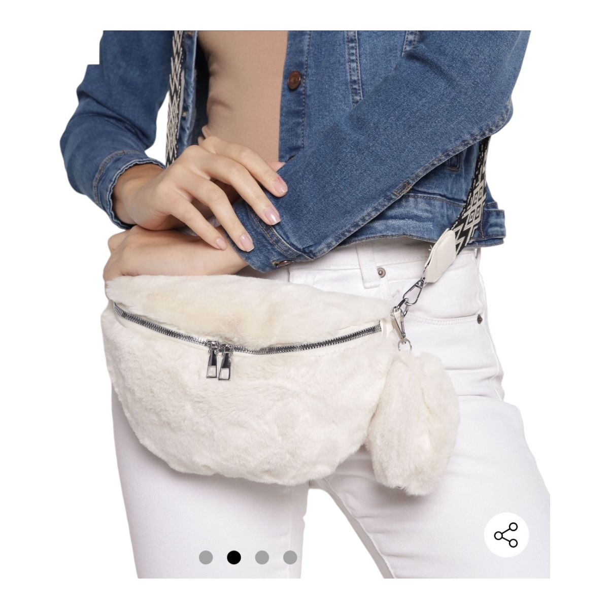 Bolsa Crossbody Mujer  Tacto Suave Peluche