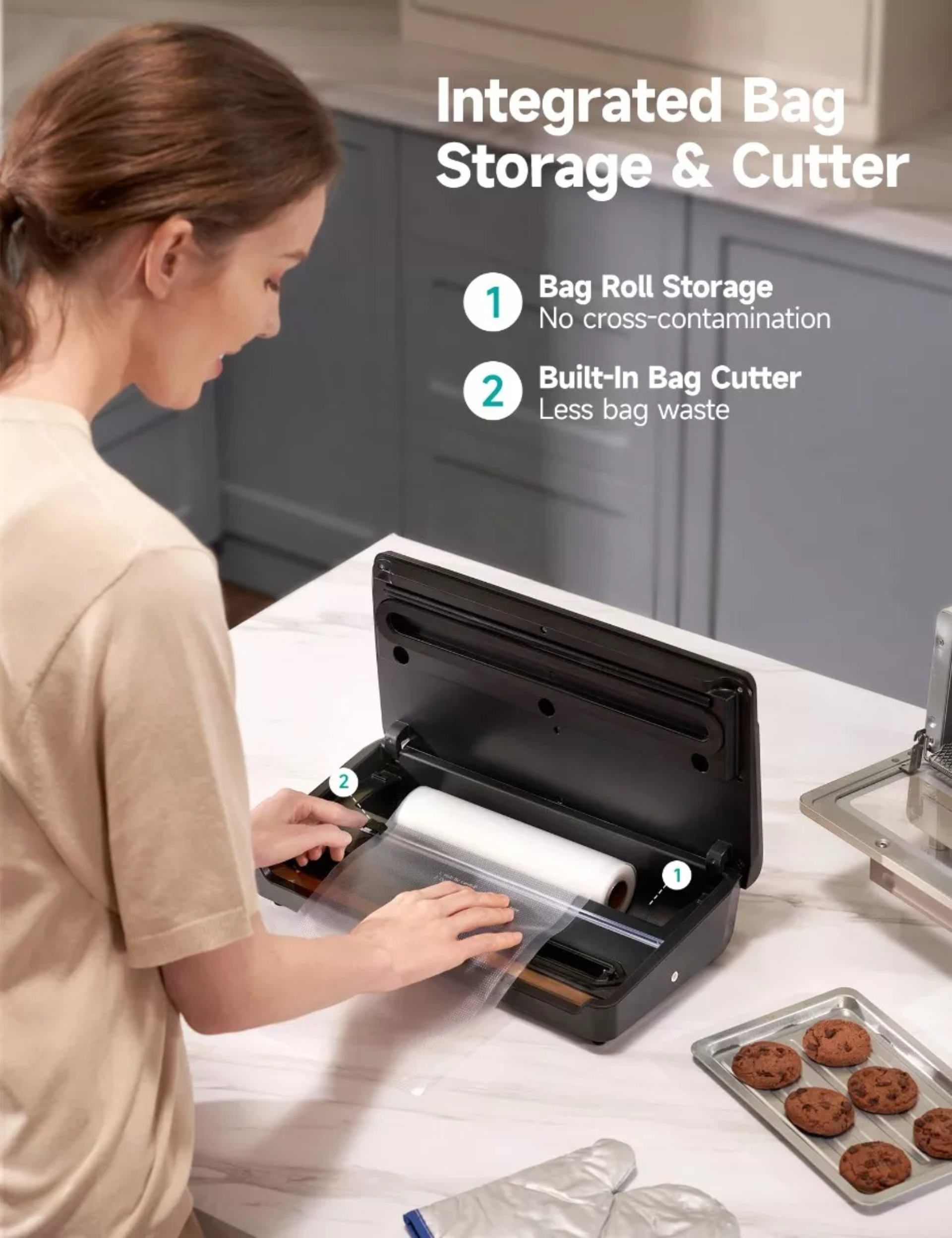 Máquina De Sellado De Bolsas Al Vacío Automática Para Comida