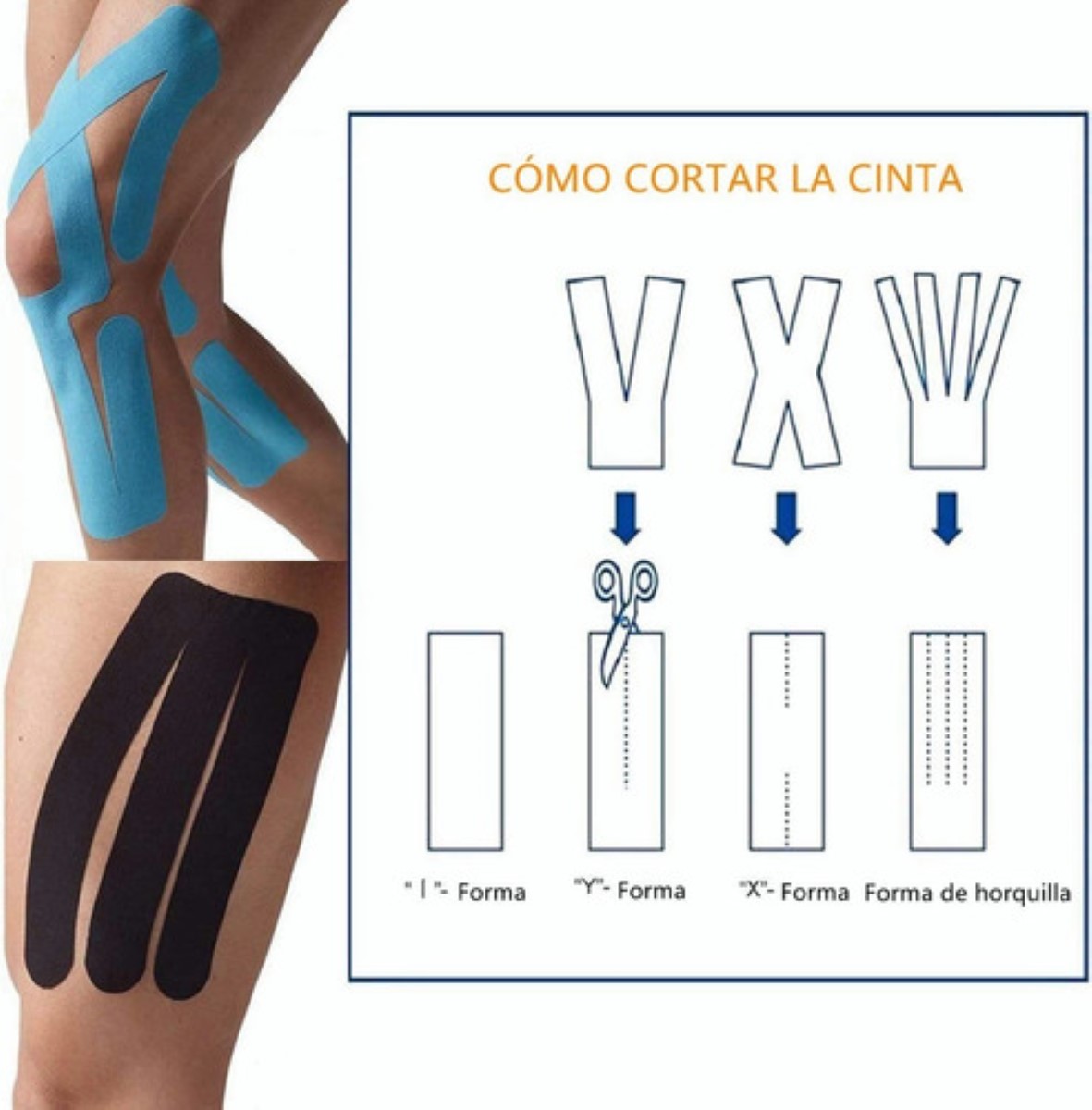 Cinta Tape Kinesiológicas Vendaje Neuromuscular Tape 5 m x 5 cm Combinación Híbrida De Color 1
