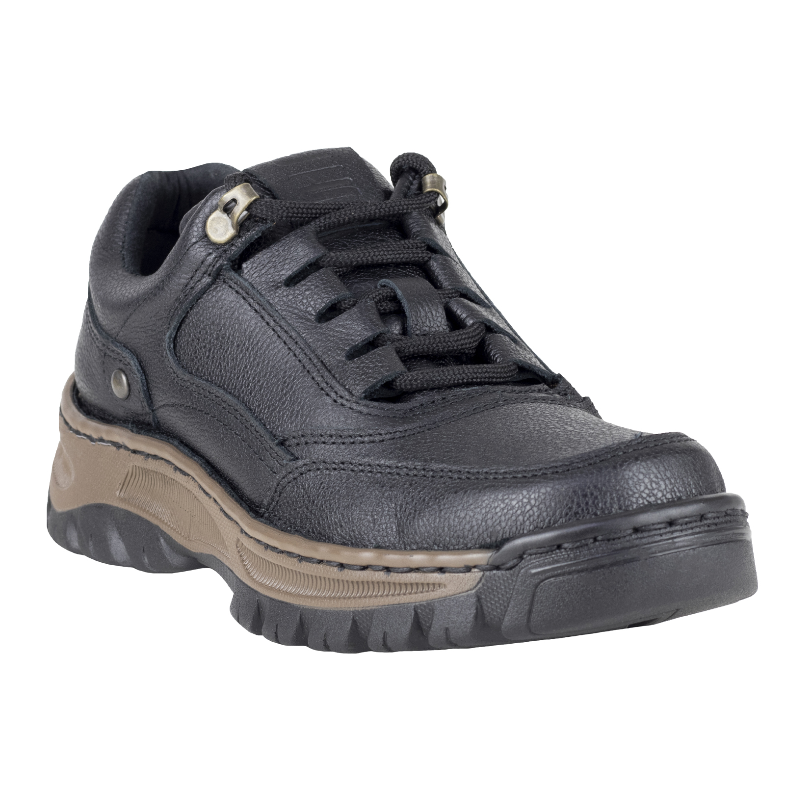 Zapato Negro Choclo Robusto Para Hombre Lobo Solo 9061 Piel