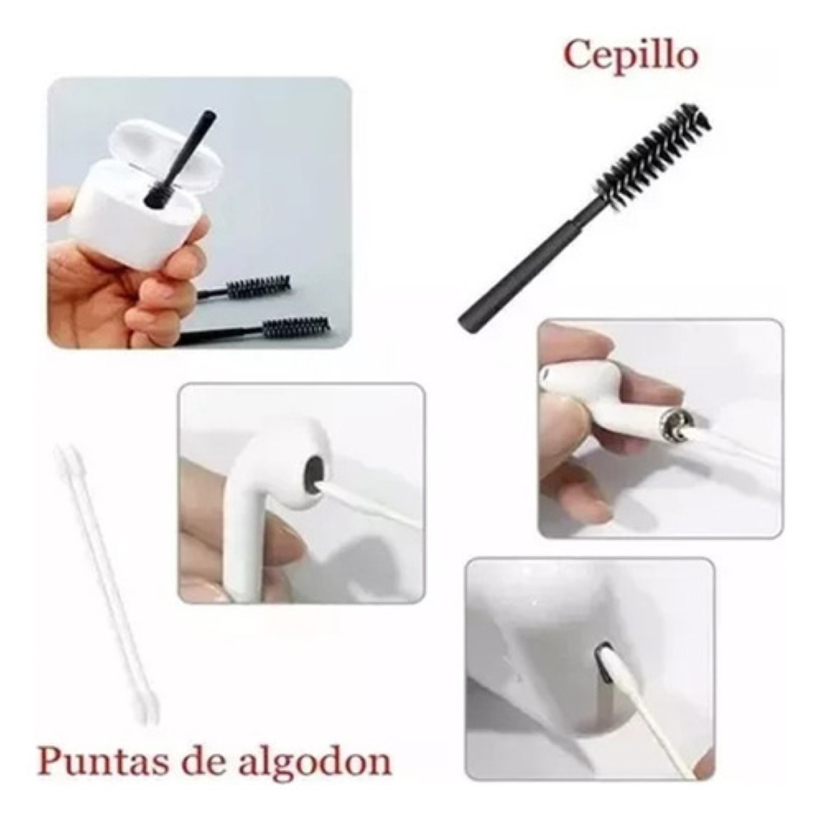 Accesorios 8 En 1 , Airpod 1 2 3 Pro Compatible negro