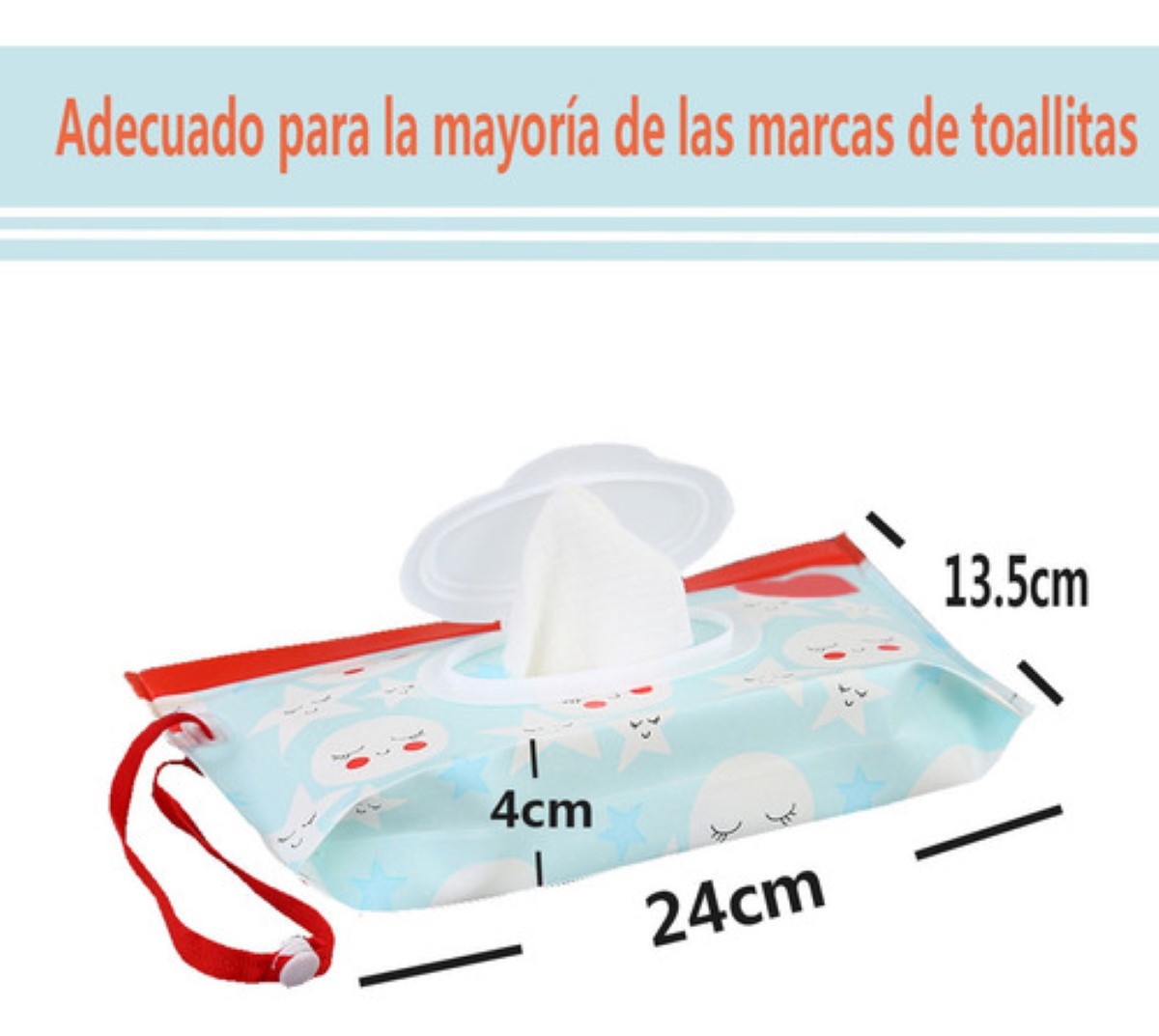 Bolsa De Toallitas Húmedas Para Bebés, Sin Alcohol 8 Pcs figuras colores