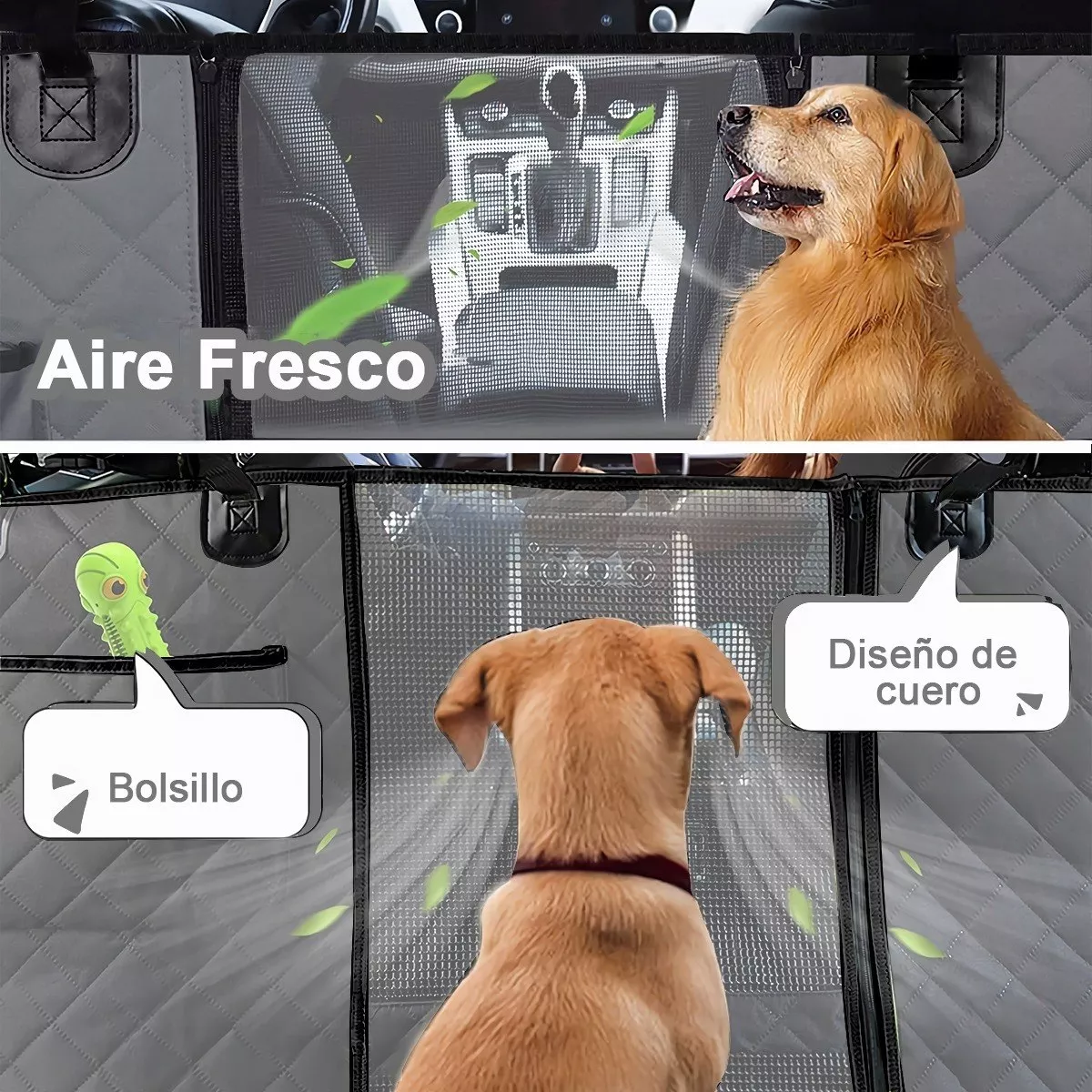Cubre De Asiento Auto Perro Funda Protector De Coche Mascota