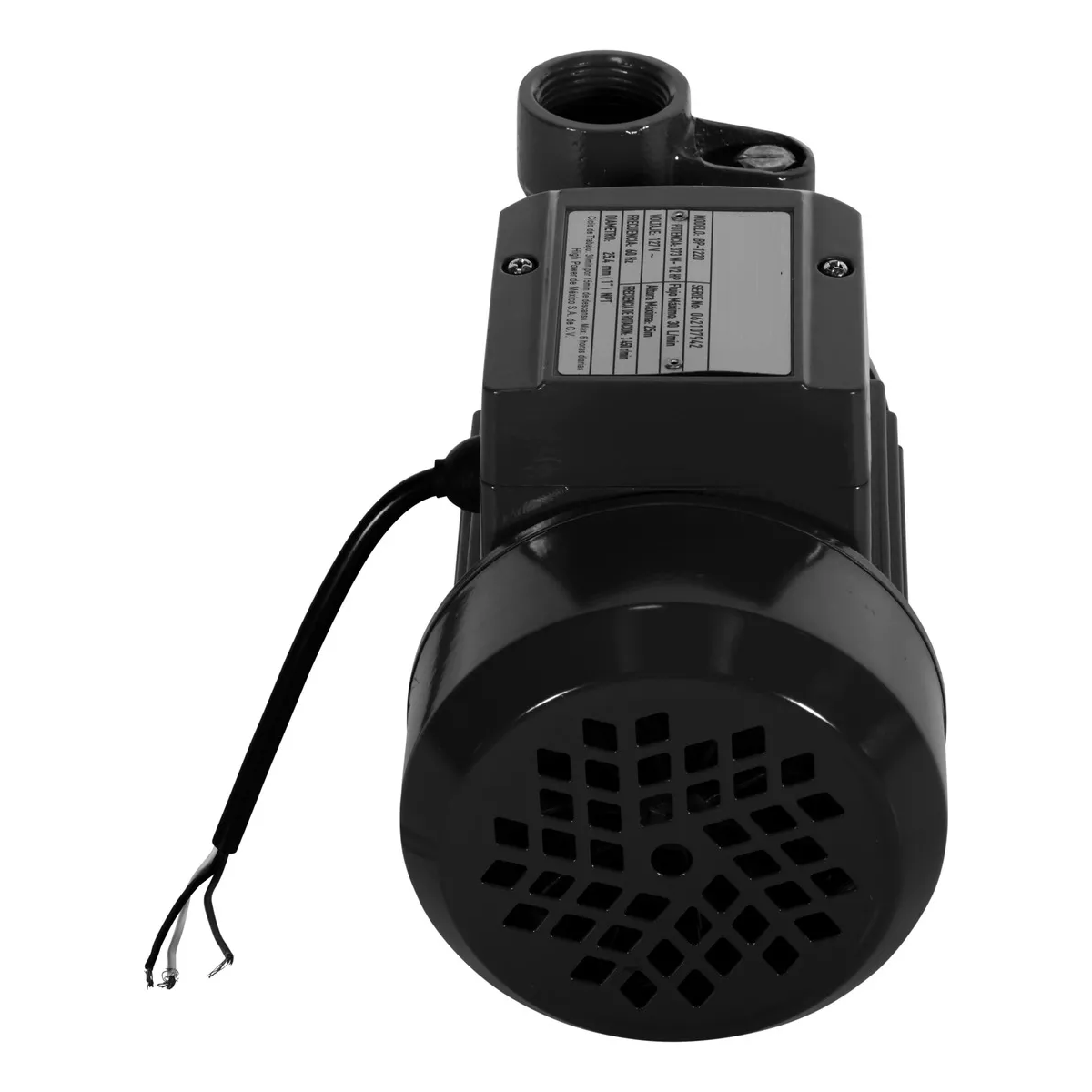 Bomba De Agua Periférica 1/2 Hp Bp-1220 Frecuencia 127v/160Hdz