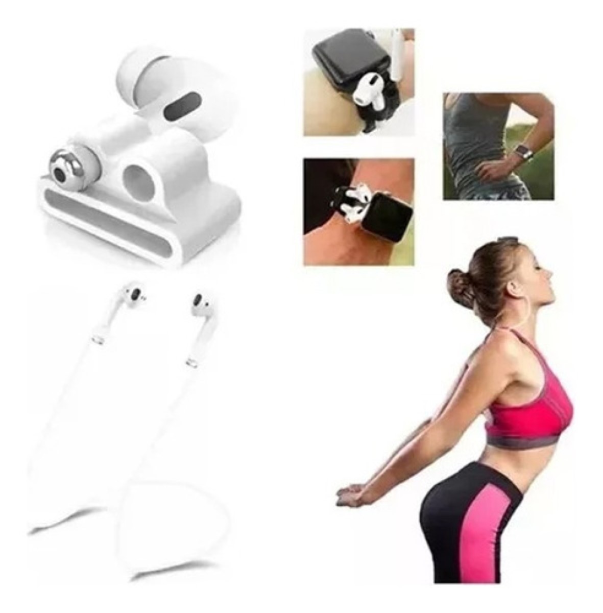 Accesorios 8 En 1 , Airpod 1 2 3 Pro Compatible Blanco