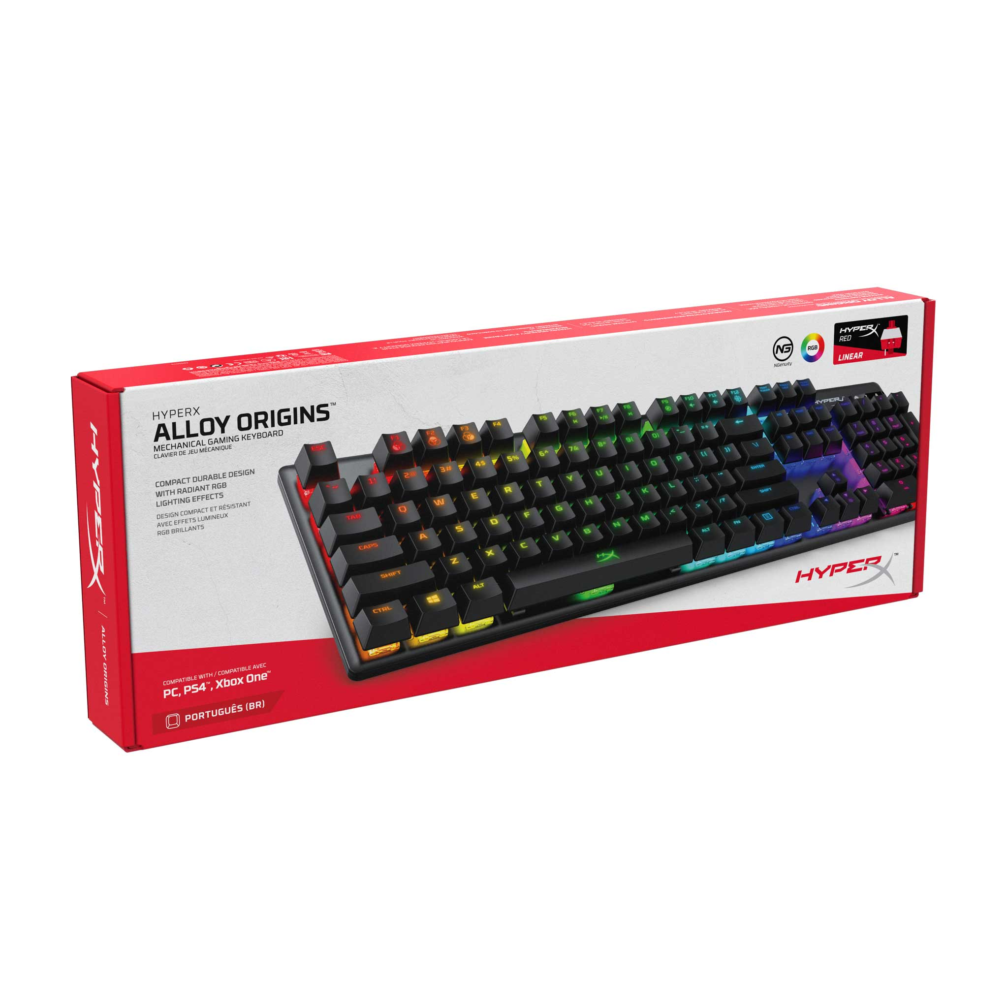 HYPERX  TECLADO ALLOY ORIGINS RGB HX-KB6RDX-LA