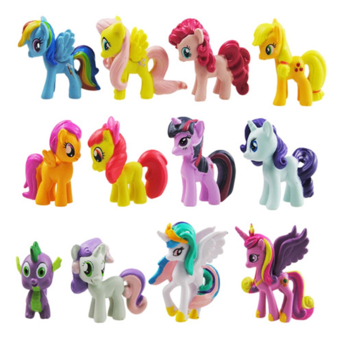 Lot De 8 Figurines My Little Pony Et Amis - Jouets équestres D'occasion Pour Enfants