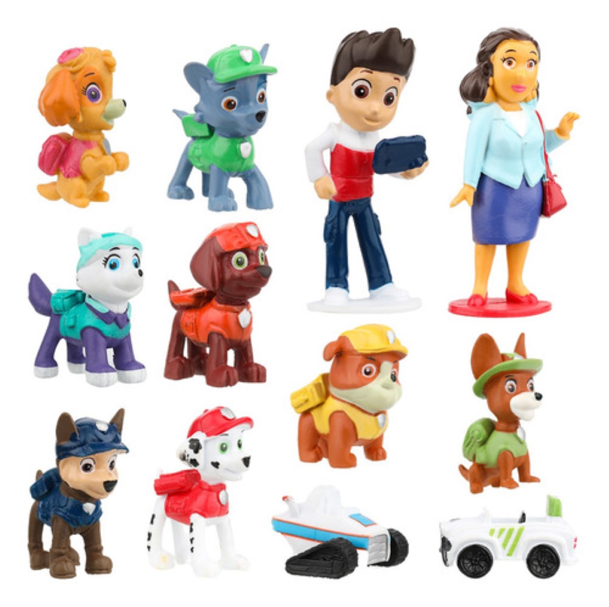 Juego De Paw Patrol Para Niños 12 Pcs Decoración De Tartas multicolor estilo 2