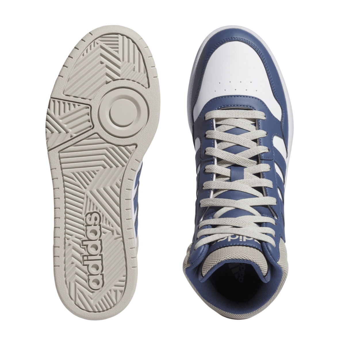Tenis Adidas Hoops 3.0 Mid Azul-Hombre IH0158
