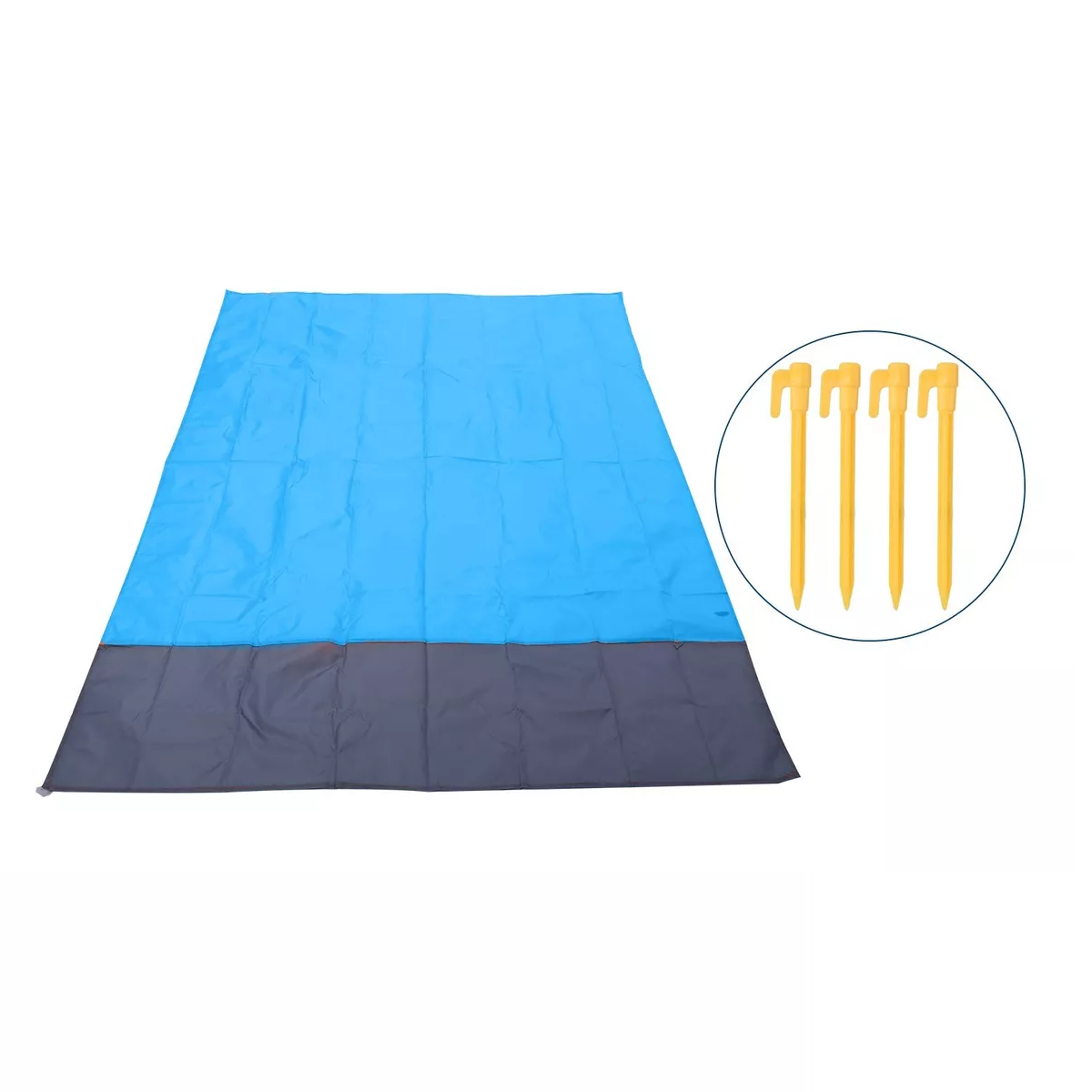 Tapete De Picnic Impermeable Acampar Playa Manta 210x200cm Azul