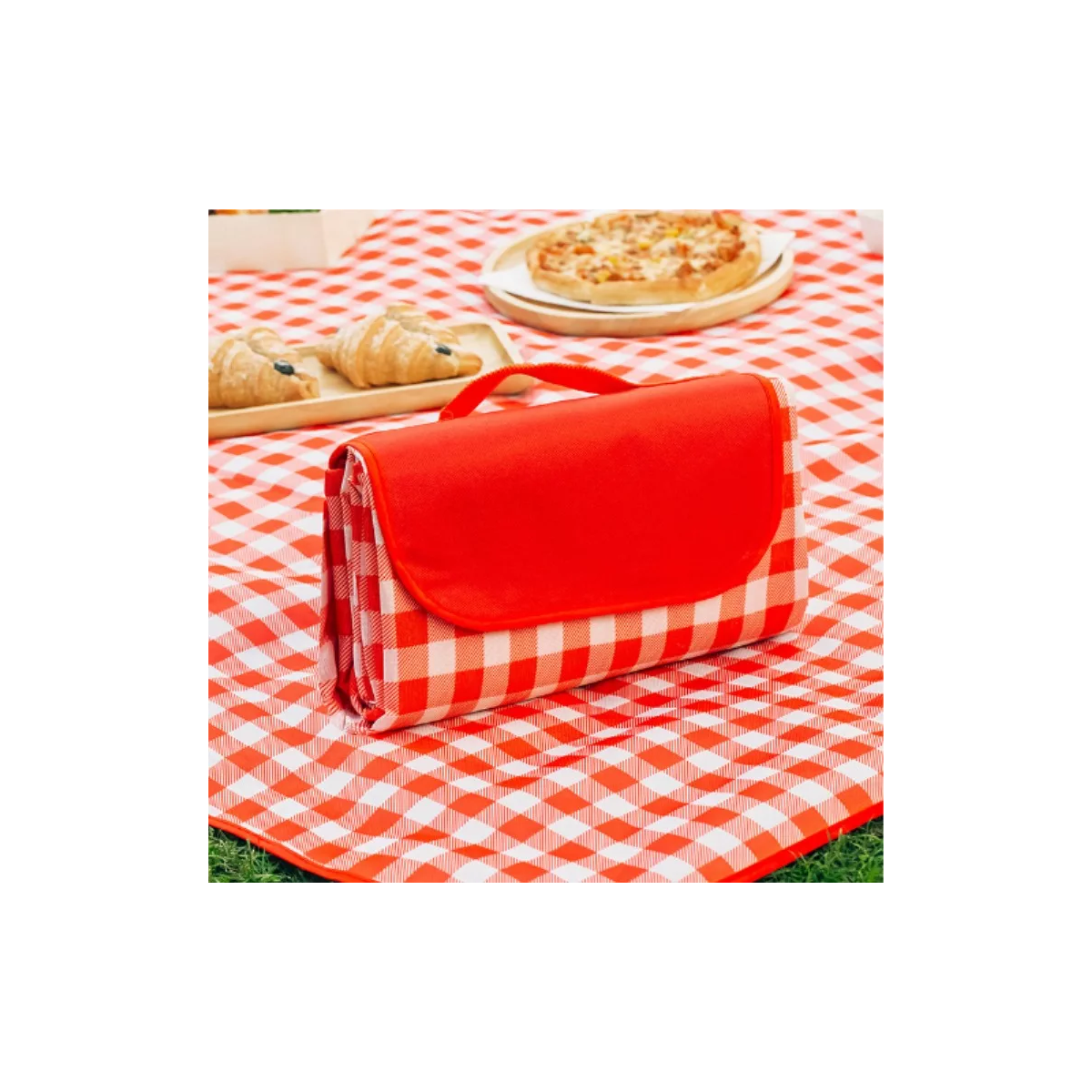 Tapete De Picnic Impermeable Acampar Playa Manta 150x200cm Rojo