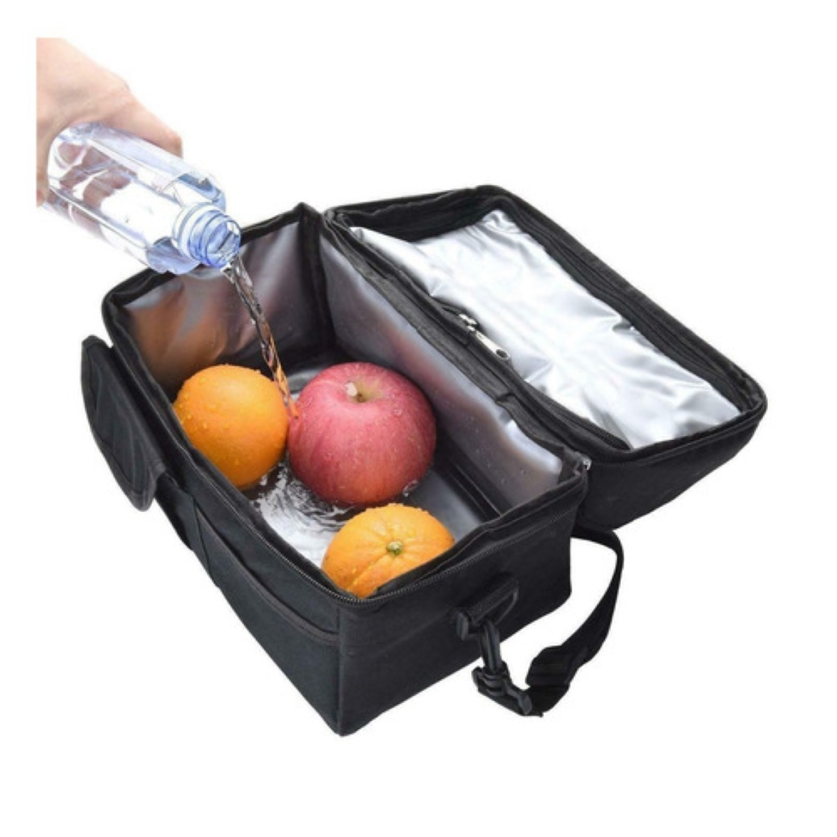 Bolsa De Almuerzo Lonchera Térmica Para Hombre O Mujer Negro