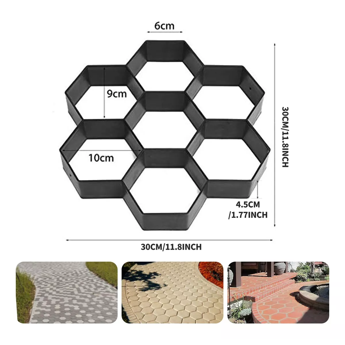 Molde Para Concreto Estampado Para Herramienta Jardin Patio