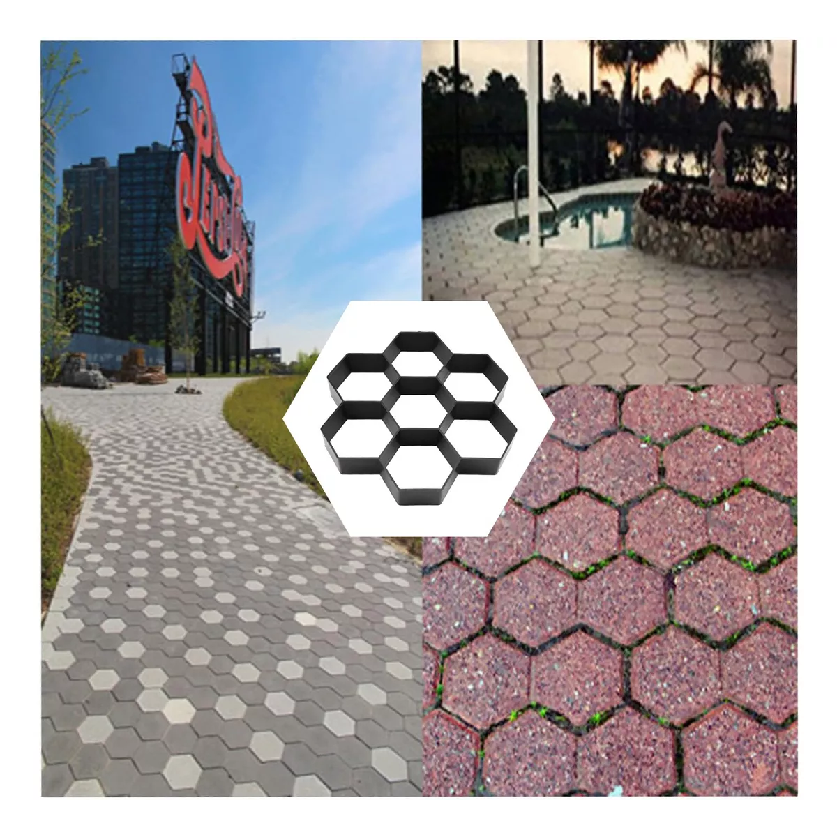 Molde Para Concreto Estampado Para Herramienta Jardin Patio