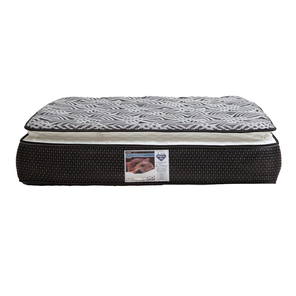 Colchon Matrimonial Spring Air Omega Con Cabecera Dicasa Mary y Box Rosa