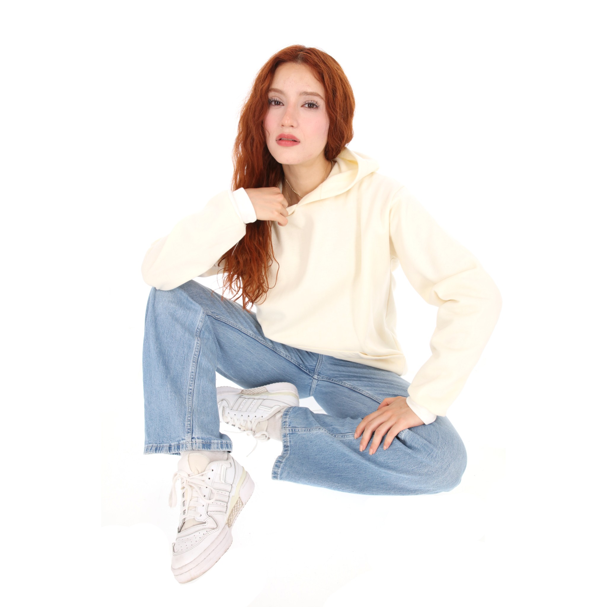 Sudadera Con Capucha Color Hueso Para Mujer CHB Chili Beans Clothing Co.