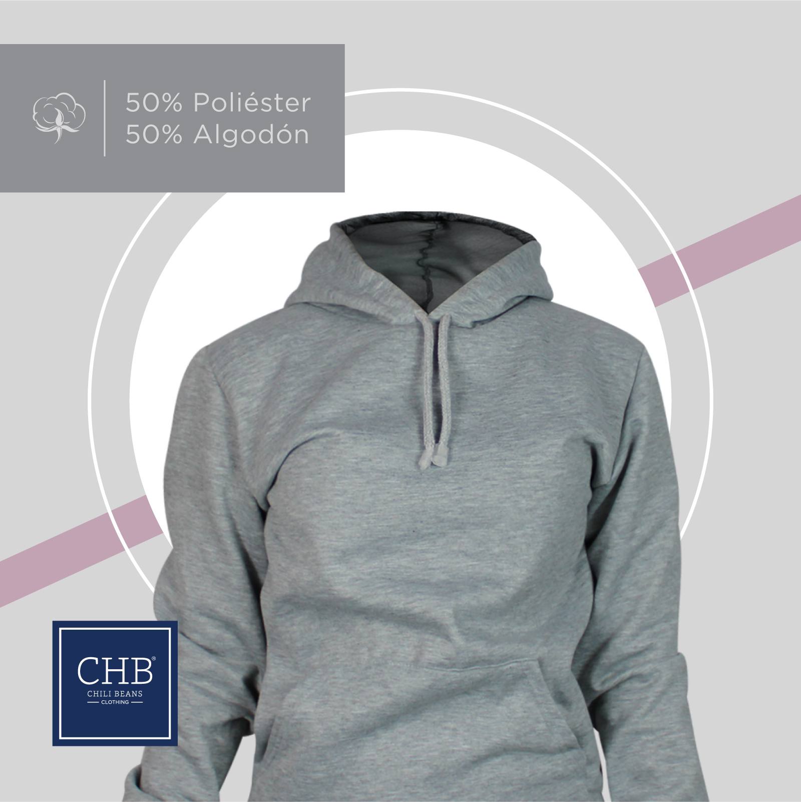Sudadera Con Capucha Color Hueso Para Mujer CHB Chili Beans Clothing Co.