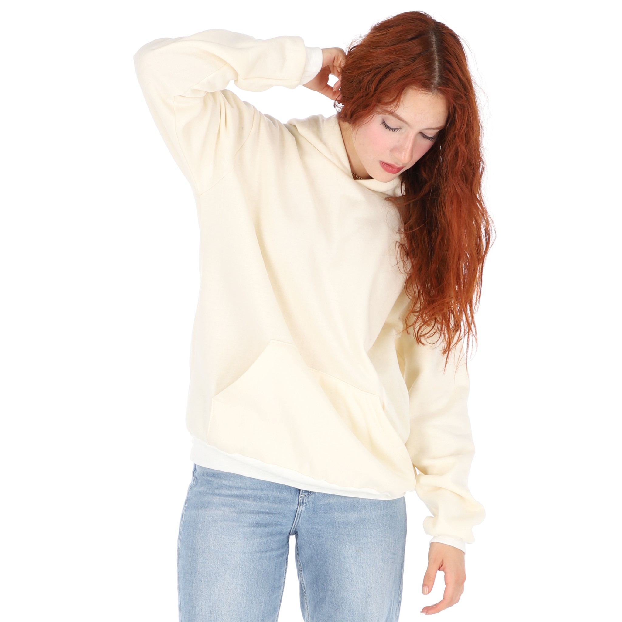 Sudadera Con Capucha Color Hueso Para Mujer CHB Chili Beans Clothing Co.